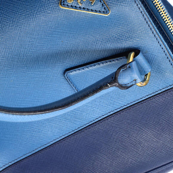 Prada Bicolor Double Zip Lux Tote #239139P88B - Picture 7 of 8